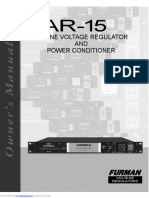 Furman AR-15 Voltage Regulator Manual