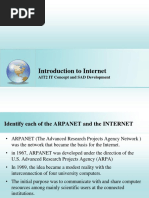 Introduction To Internet: AIT2 IT Concept and SAD Development