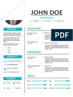 Art Director John Doe's Resume