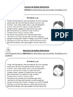 Clase Sufijos - Ejercicios de Sufijos Diminutivos