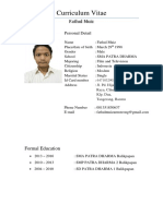 Curriculum Vitae: Fathul Muiz