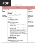 Date Class / Time Content Impact: Daily Lesson Plan