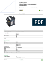 Industrial Control Transformers (Machine Tool) - 9070T200D1