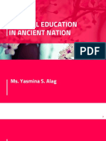 Physical Education in Ancient Period