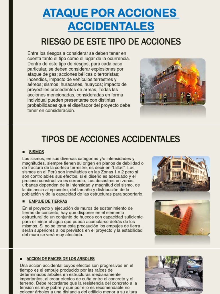 Acciones Accidentales en Estructuras | PDF | Temblores | Hormigón