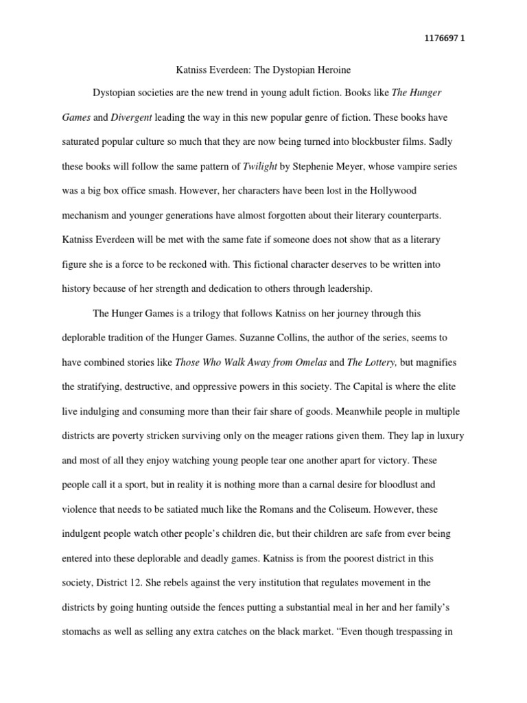 Katniss Everdeen: Dystopian Icon | PDF | The Hunger Games | Moses