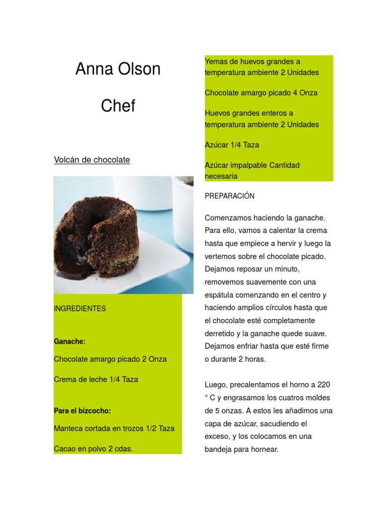 Anna Olson | PDF | Postres | Chocolate