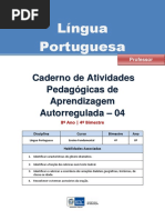 Lingua Portuguesa Regular Professor Autoregulada 8a 4b
