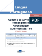 Lingua Portuguesa Regular Professor Autoregulada 8a 4b