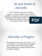 Adverb and Kinds of Adverbs