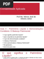 Patrimonio Líquido e Demonstrações Contábeis - Balanço Patrimonial