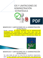Beneficios y Limitaciones de La Administración Estratégica PDF