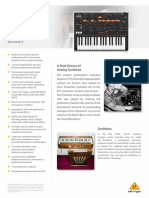 Behringer - ODYSSEY P0BNY - Product Information Document