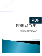 Membuat Tabel Di Ms Word