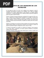 2 de Agosto de 1810 Masacre de Los Patriotas