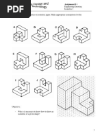 Engineering Drawing Isometric 1: Assignment # 4