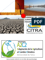 Evidencias Del Cambio Climatico en La Region Del Maule