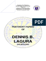 Dennis B. Lagura: Pertinent Papers OF