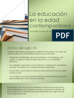 La Educación en La Edad Contemporánea