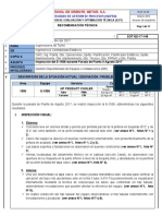 EOT-EE-17-148 Inspección Del E-1508 Durante Parada de Planta II Agosto 2017