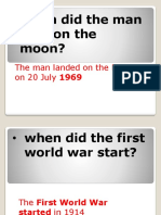 Land On The Moon?: - When Did The Man