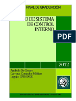 Diseño de Sistema de Control