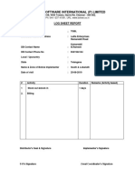 Botree Software International (P) Limited: Log Sheet Report
