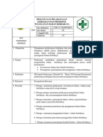 8.5.2.3 SOP Pemantauan Pelaksanaan Kebijakan Prosedur Penanganan Bahan Berbahaya