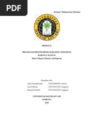 Proposal Kbmi Baksonya Mantan Docx