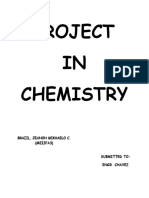 Project in Chemistry