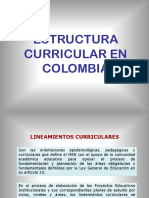 Estructura curricular en Colombia