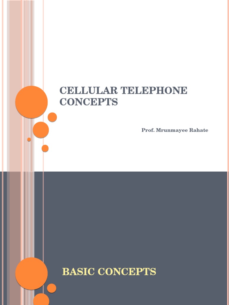 TSS - Unit VI - Cellular Telephone Concepts | PDF | Cellular Network ...
