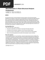 Wind Simulation in Robot Structural Analysis Professional: Learning Objectives