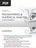 Programming & Numerical Analysis