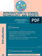 Introduction To Science, Technology, and Society:: Trishanaya Cabanizas
