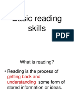 Basic reading strategies