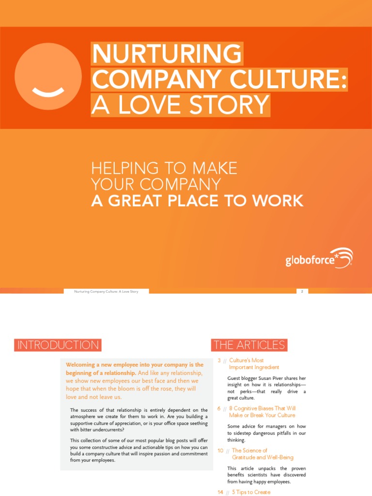 Nurturing Company Culture-eBook | PDF | Gratitude | Extraversion And ...
