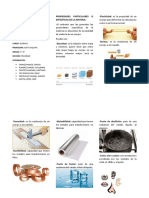 Propiedades Particulares de La Materia