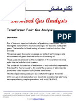 Dissolved Gas Analysis: Transformer Fault Gas Analyses