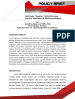 Policy Brief Inovasi Pelayanan Publik Badung