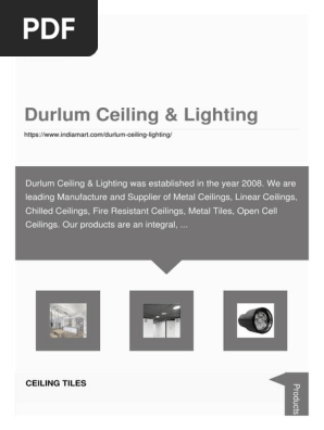 Durlum Ceiling Lighting Pdf