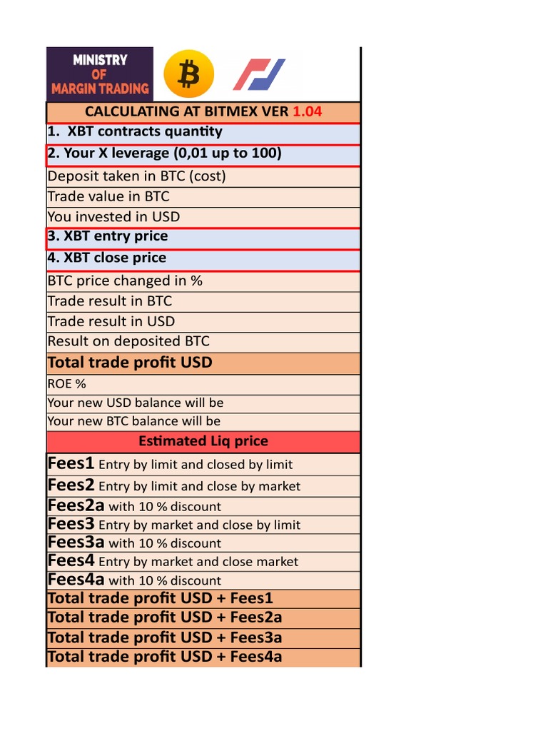 BitMEX Trading Calculator Guide | PDF | Leverage (Finance) | Bitcoin