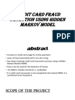 Credit Card Fraud Detection Using Hidden Markov Model
