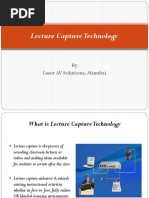 Lecture Capture Technology: by Laser AV Solutions, Mumbai