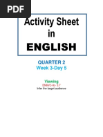 Activity Sheet in English 6: Quarter 2