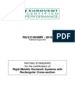 RS/2/C/003MR - 2016: Rigid Metallic Ductwork Systems With Rectangular Cross-Section