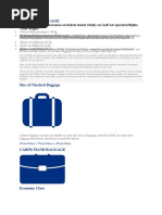 Checked Baggage: Checked Baggage Allowances On Tickets Issued Wholly On Gulf Air Operated Flights Total Weight