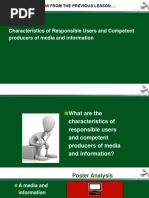 Characteristics of Responsible Users and Competent Producers of Media and Information