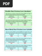 Air Duct Calculator