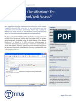 Titus Message Classification For Microsoft Outlook Web Access